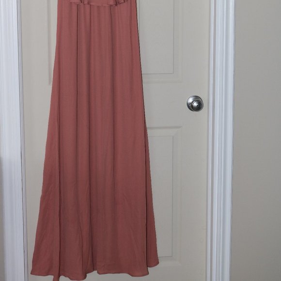NWT Full Length Rustic Mauve Dress - Picture 2 of 5
